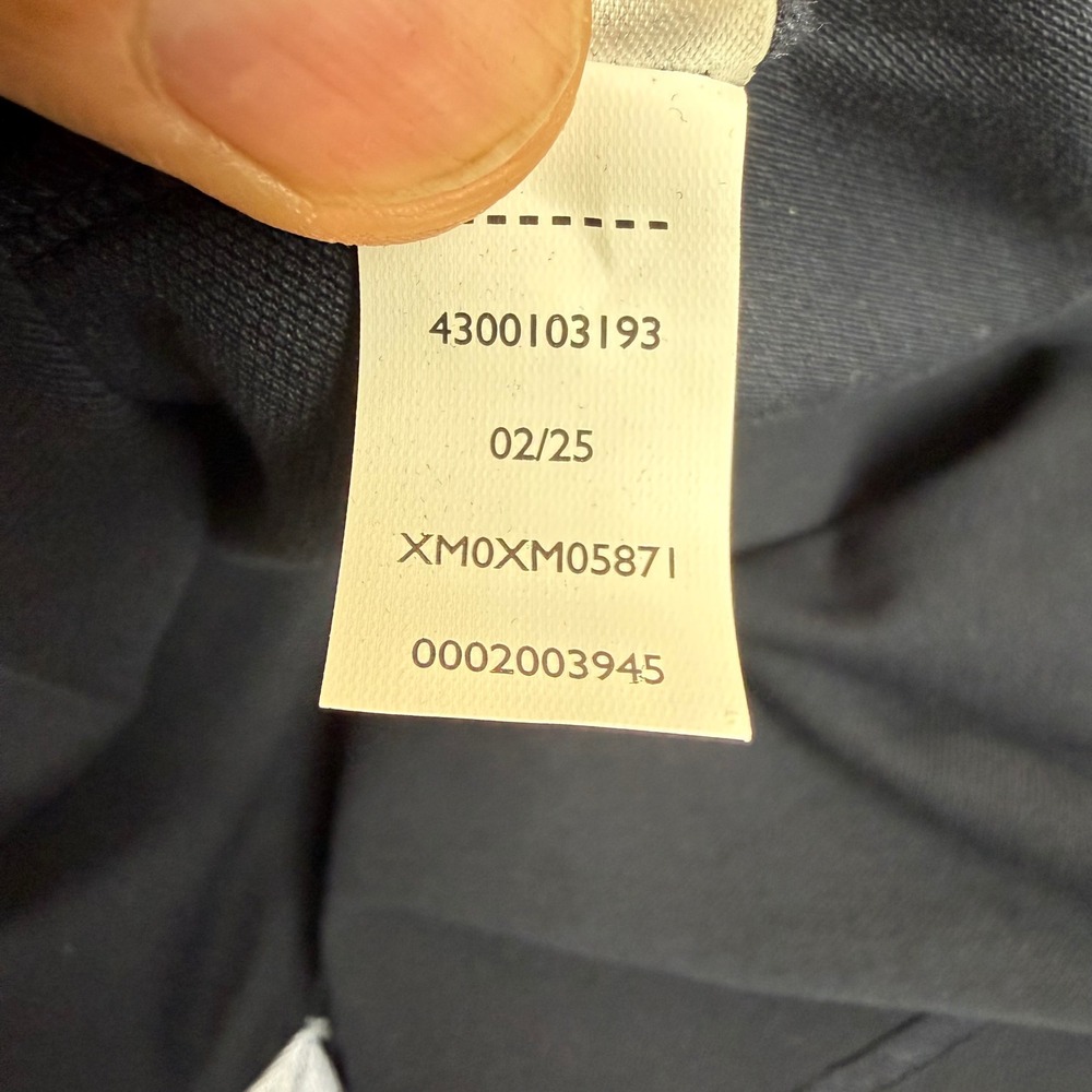 Tommy Hilfiger Mens Polo Shirt Navy Blue Tipped Collar XM05871 400 Medium NWT - Picture 10 of 10